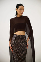 Lucia Cape - Chocolate