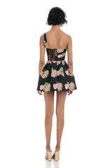 Trina Dress - Black Print