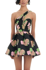 Trina Dress - Black Print