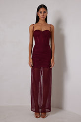 Alicia Dress - Wine