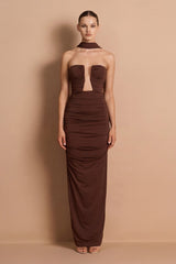 Nookie Charlize Multi-Way Maxi Dress - Chocolate