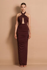 Nookie Charlize Multi-Way Maxi Dress - Chocolate