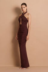 Nookie Charlize Multi-Way Maxi Dress - Chocolate
