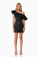Amelie Mini Party Dress - Black