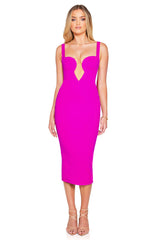 Nookie Minx Midi Dress - Electric Pink