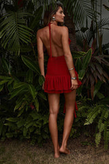 Zelie Mini Dress - Scarlet