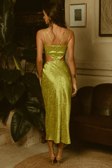 Dream Slip Dress - Lime