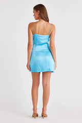 Sereira Mini Dress - Ocean Blue