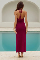 Ayella Maxi Dress - Berry