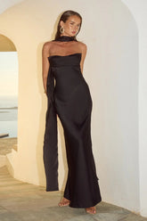 Madeleine Strapless Maxi Dress - Noir