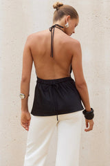 Emiliana Halter Top - Black