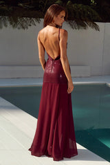 Tulia Maxi Dress - Wine
