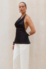 Emiliana Halter Top - Black
