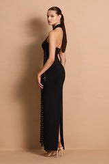 Nookie Paloma Halter Maxi Dress - Black