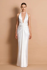 Nookie Harlow Plunge Gown - Ivory