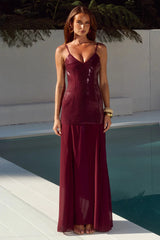 Tulia Maxi Dress - Wine