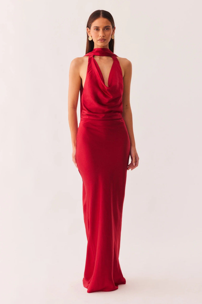 Rosanna Maxi Dress - Red