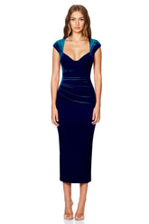 Nookie Mystery Midi Dress - Teal