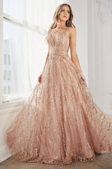 Nala Glitter Gown - Rose Gown
