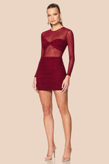 Nookie Noemie Mini Dress - Wine