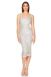Nookie Demi Midi Dress - Silver