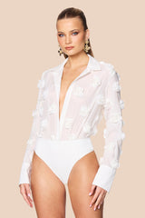 Nookie Roselie Bodysuit - White
