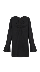 Elaine Lace Up Mini Dress - Black