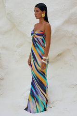 Velza Strapless Dress - Ainsley Print