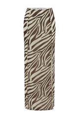 Belini Maxi Skirt - Zebra Chocolate