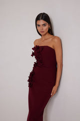 Halle Dress - Wine