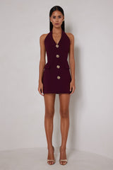 Jillian Dress - Deep Plum