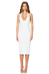 Nookie Cinema Midi Dress - Ivory