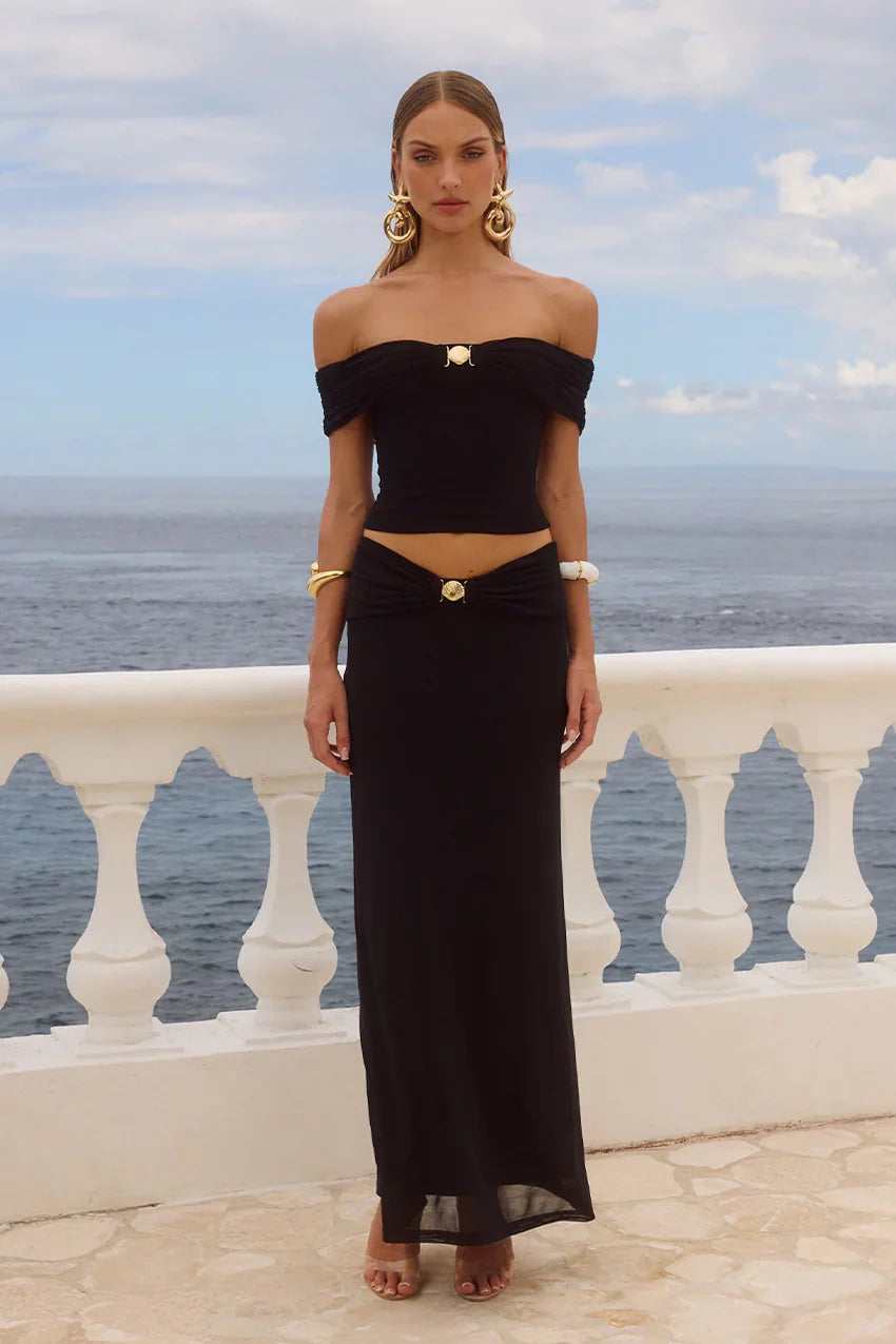 Rikki Maxi Skirt - Black