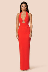 Nookie Demi Gown -  Cherry