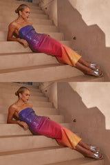 Malibu Midi Dress - Sunset