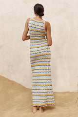 Isabo Maxi Dress - Blue Multi