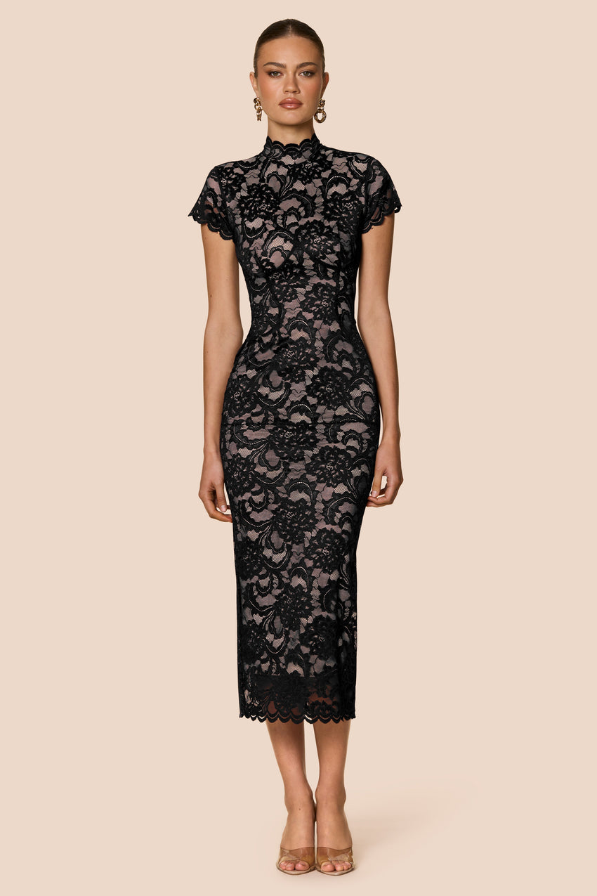 Nookie Alessia Midi Dress - Black