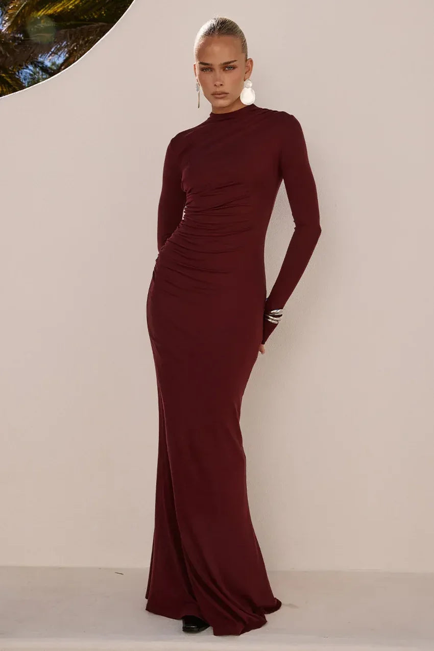 Petra Maxi Dress - Wine