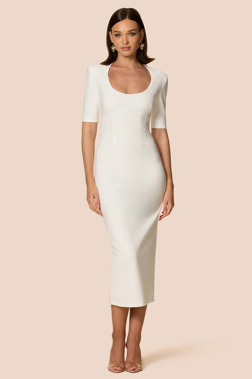 Nookie Blair Midi Dress - White