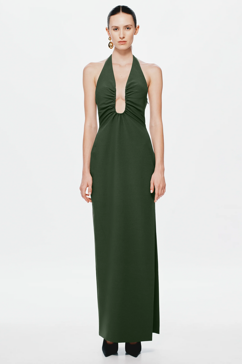 Misha Alusia Maxi Dress - Moss