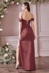 Malina Corset Gown - Rosewood