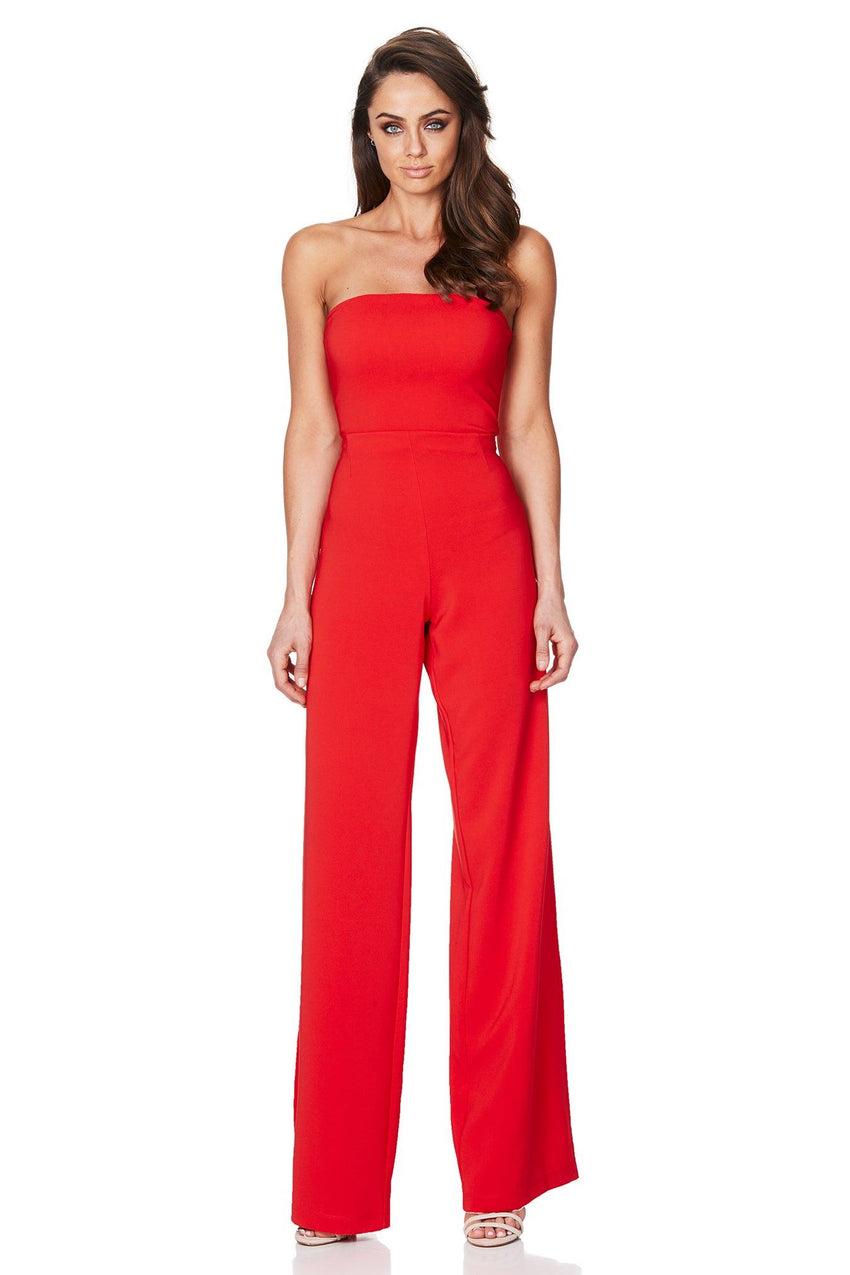 Nookie Glamour Jumpsuit - Cherry