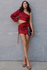 Stella Mini Dress - Wine